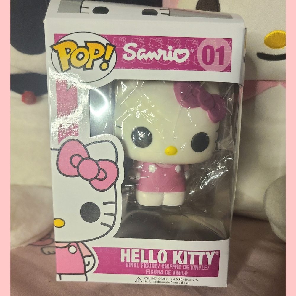 Hello kitty Funko pop pink outfit toy